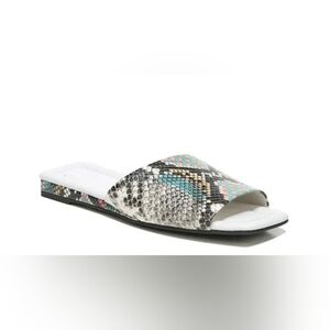 Franco Sarto Bordo Slides Snakeskin Size 7​​​​​​